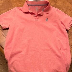 Disney men’s Coral Polo Shirt with Embroidered Logo
